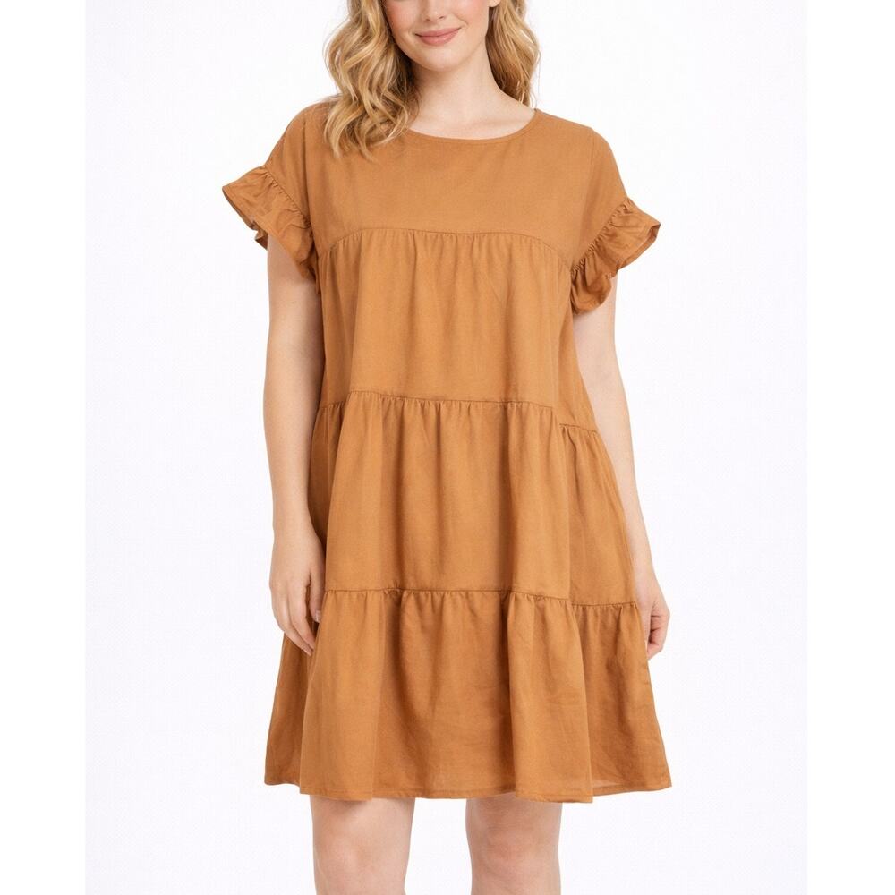 Jack & Avery Tiered Ruffle Baby Doll Dress - Women's Size XL